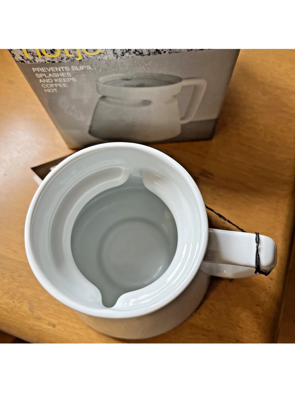 Hotjo Coffee Mug Cup 1980s 14oz White Ceramic Travel with Lid & Box -VNOS! - Picture 9 of 13